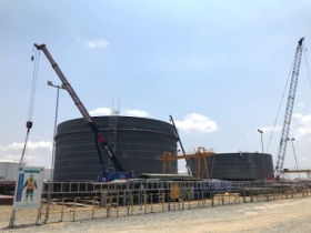 LILAMA 18 INVESTED TO ENHANCE ABILITY AND EQUIPMENT TO IMPLEMENT THE  FIRST LNG STORAGE TANK PROJECT IN VIETNAM