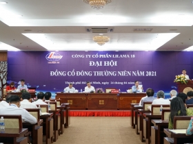 CÔNG TY CỔ PHẦN LILAMA 18 TỔ CHỨC ĐẠI HỘI ĐỒNG CỔ ĐÔNG THƯỜNG NIÊN NĂM 2021 THÀNH CÔNG TỐT ĐẸP