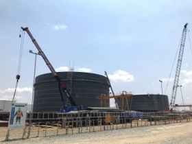 LILAMA 18 NÂNG CAO NĂNG LỰC THIẾT BỊ, THỰC HIỆN DỰ ÁN BỒN CHỨA LNG ĐẦU TIÊN TẠI VN